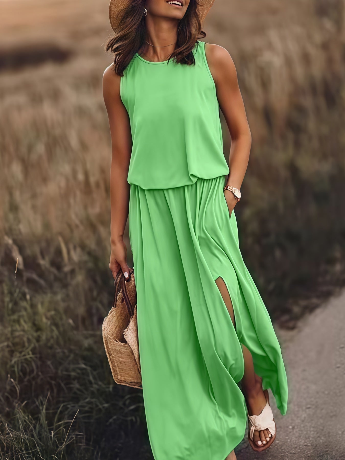 Zena™ - Tiered Maxi Pocket Dress