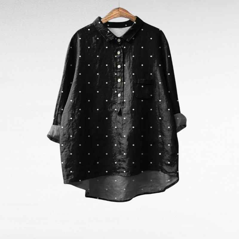 Zoe | Elegant Linen Summer Blouse