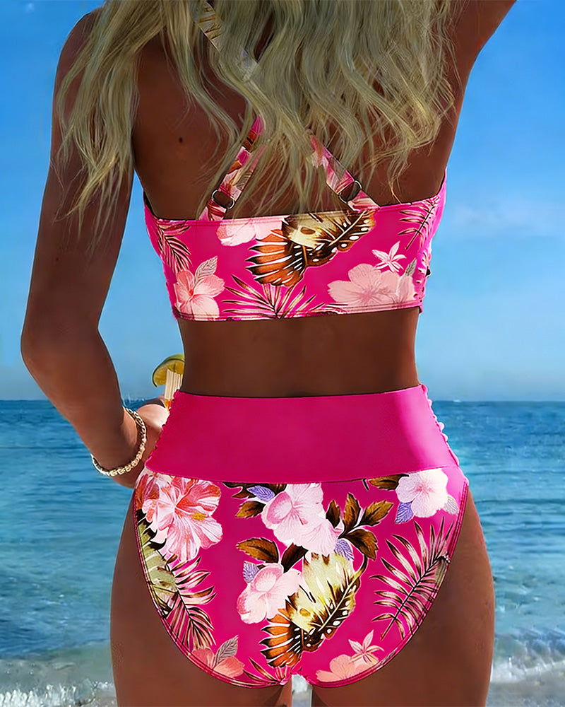 Jolina - Floral Wrap Bikini Set