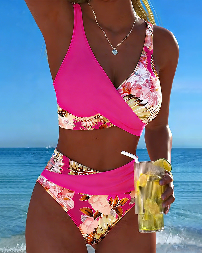 Jolina - Floral Wrap Bikini Set