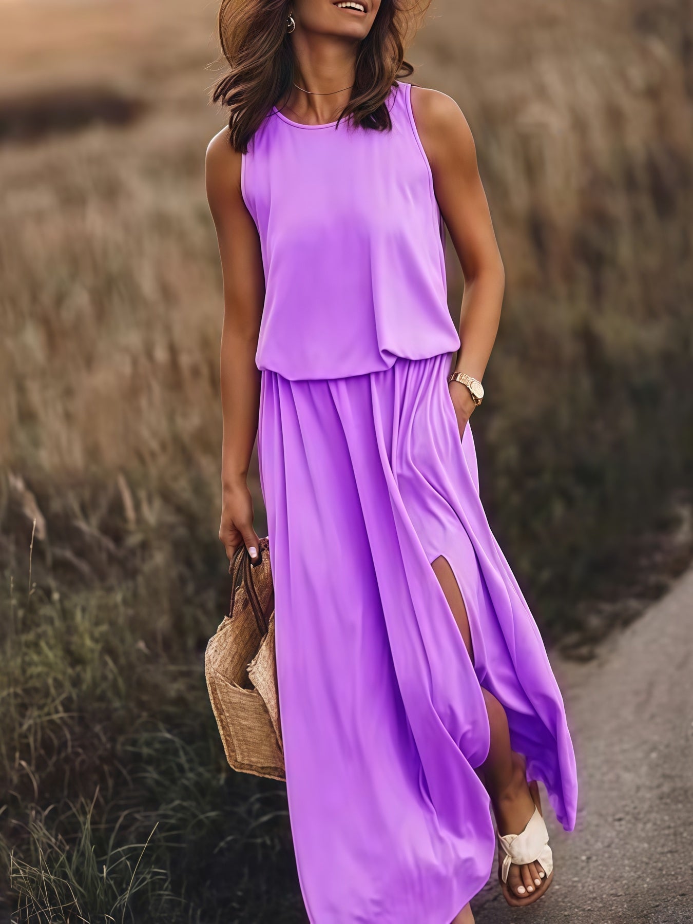 Zena™ - Tiered Maxi Pocket Dress