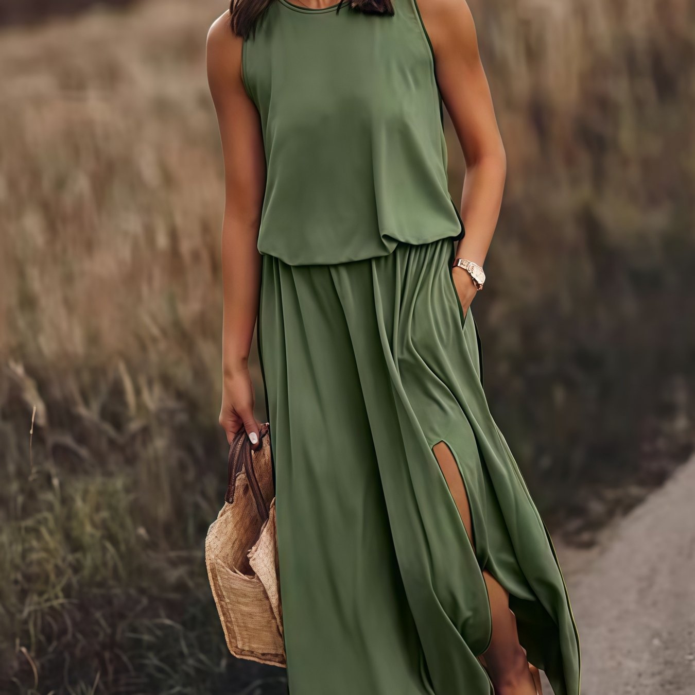 Zena™ - Tiered Maxi Pocket Dress