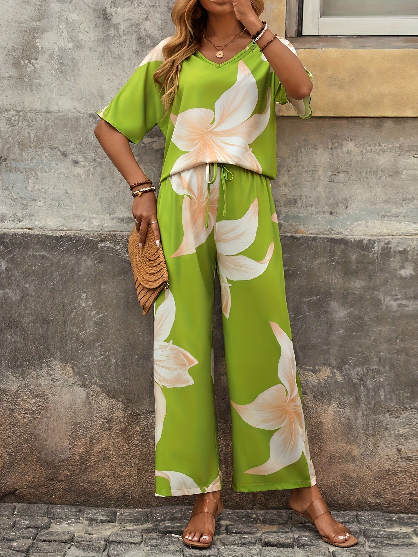 Zenvira™ - Floral Relaxed 2-Piece Set