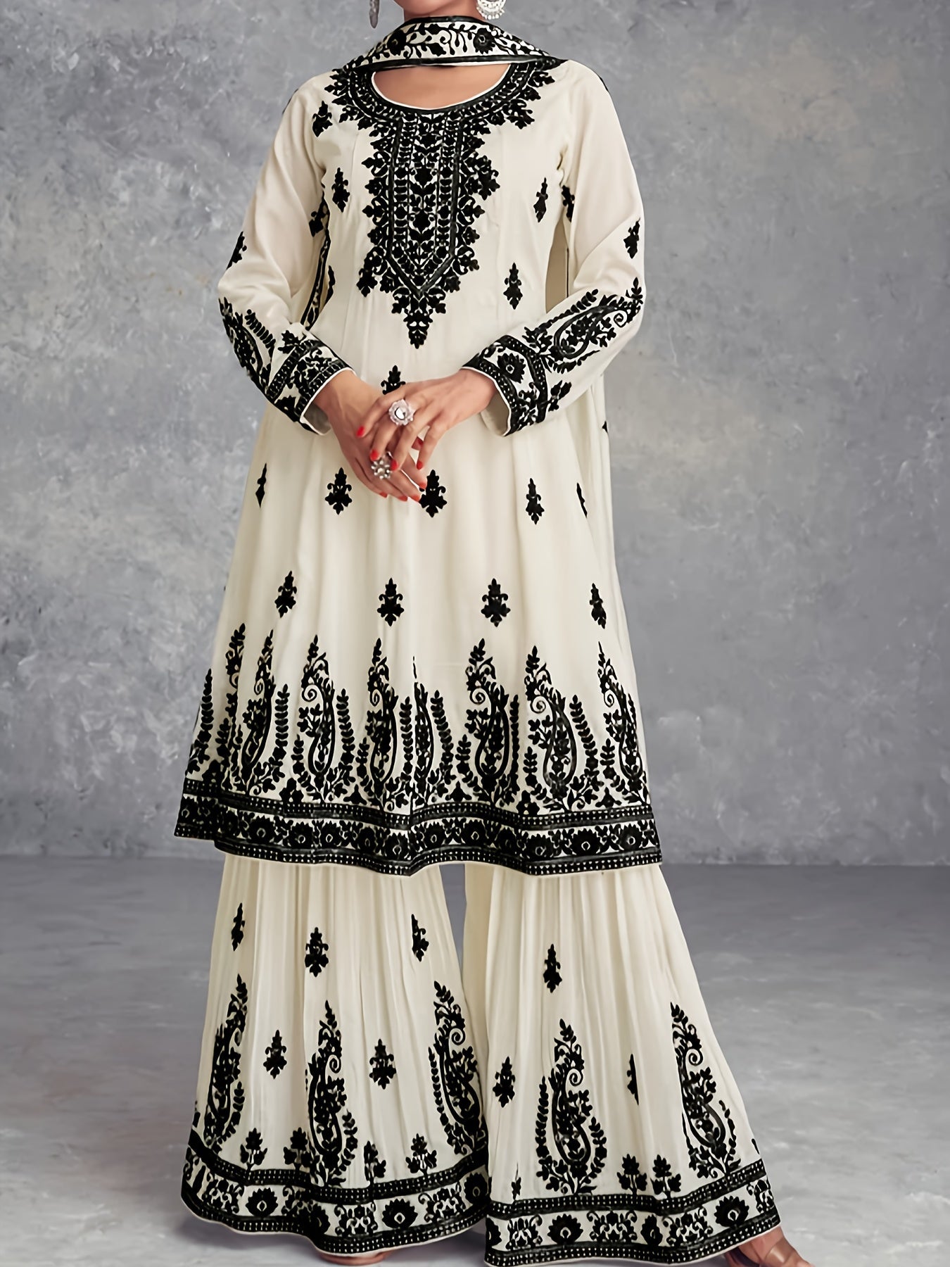 Zareen™ - Elegant Printed 2-Piece Set