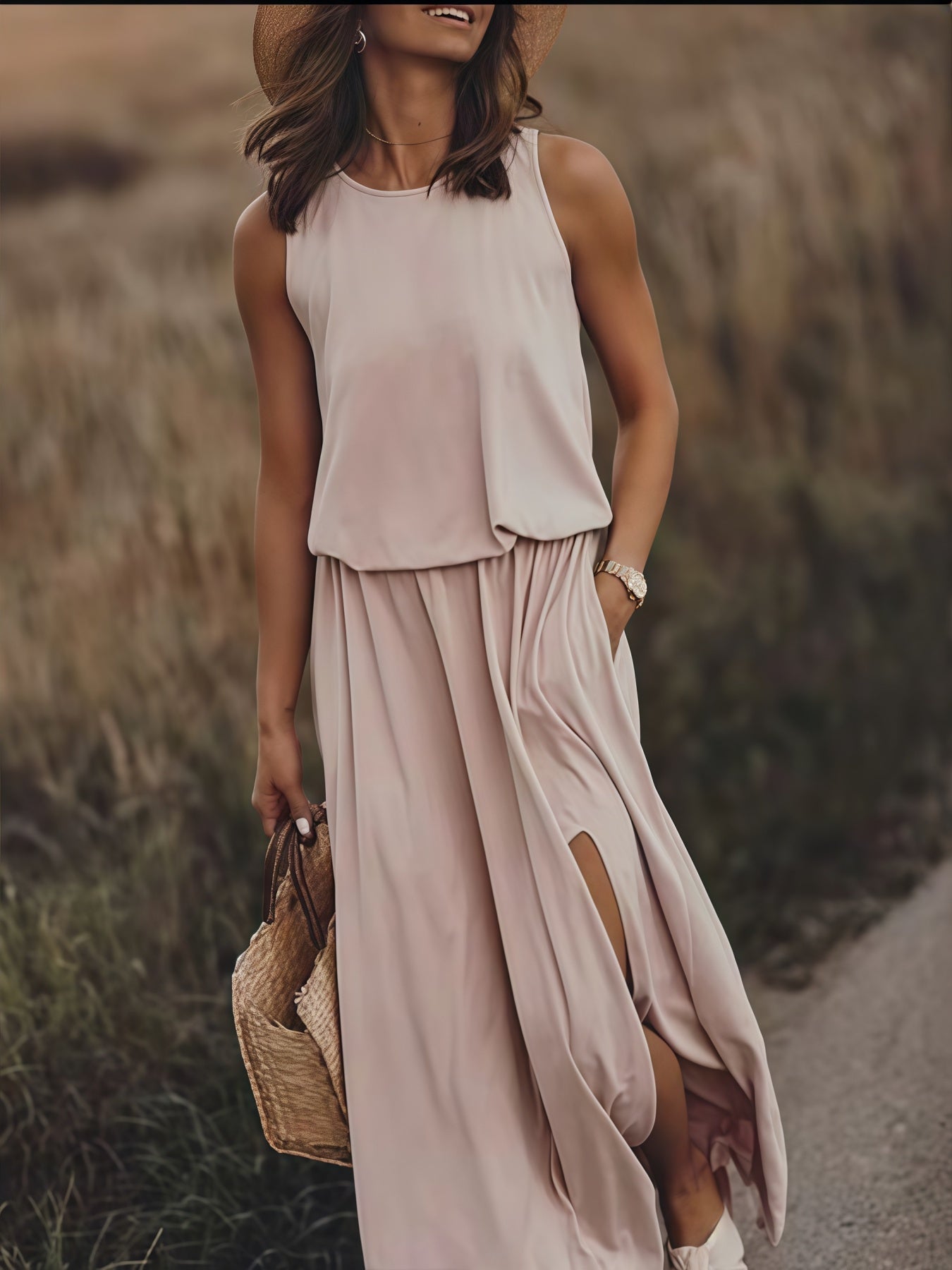 Zena™ - Tiered Maxi Pocket Dress