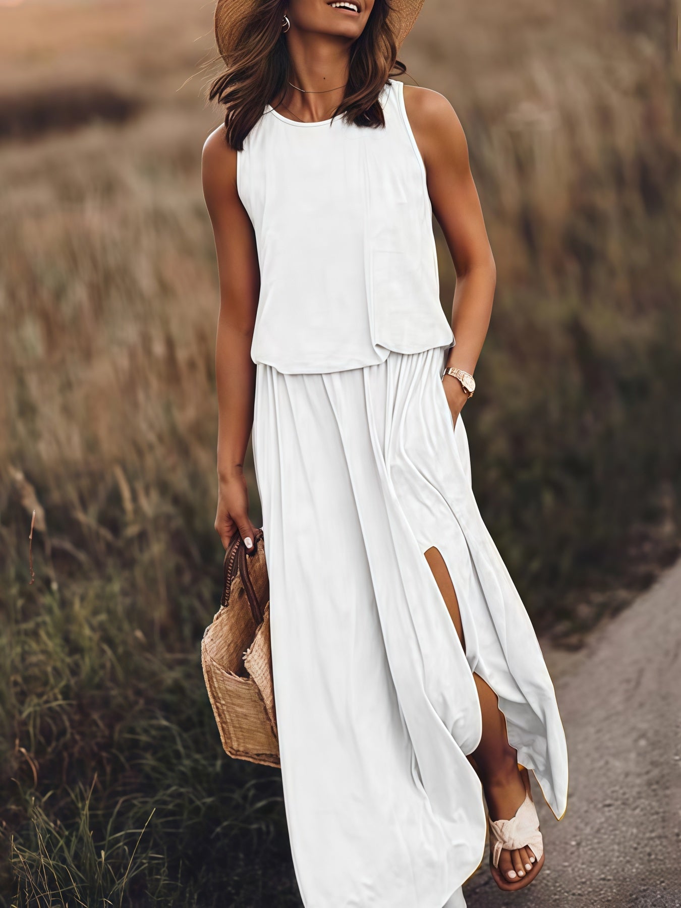 Zena™ - Tiered Maxi Pocket Dress