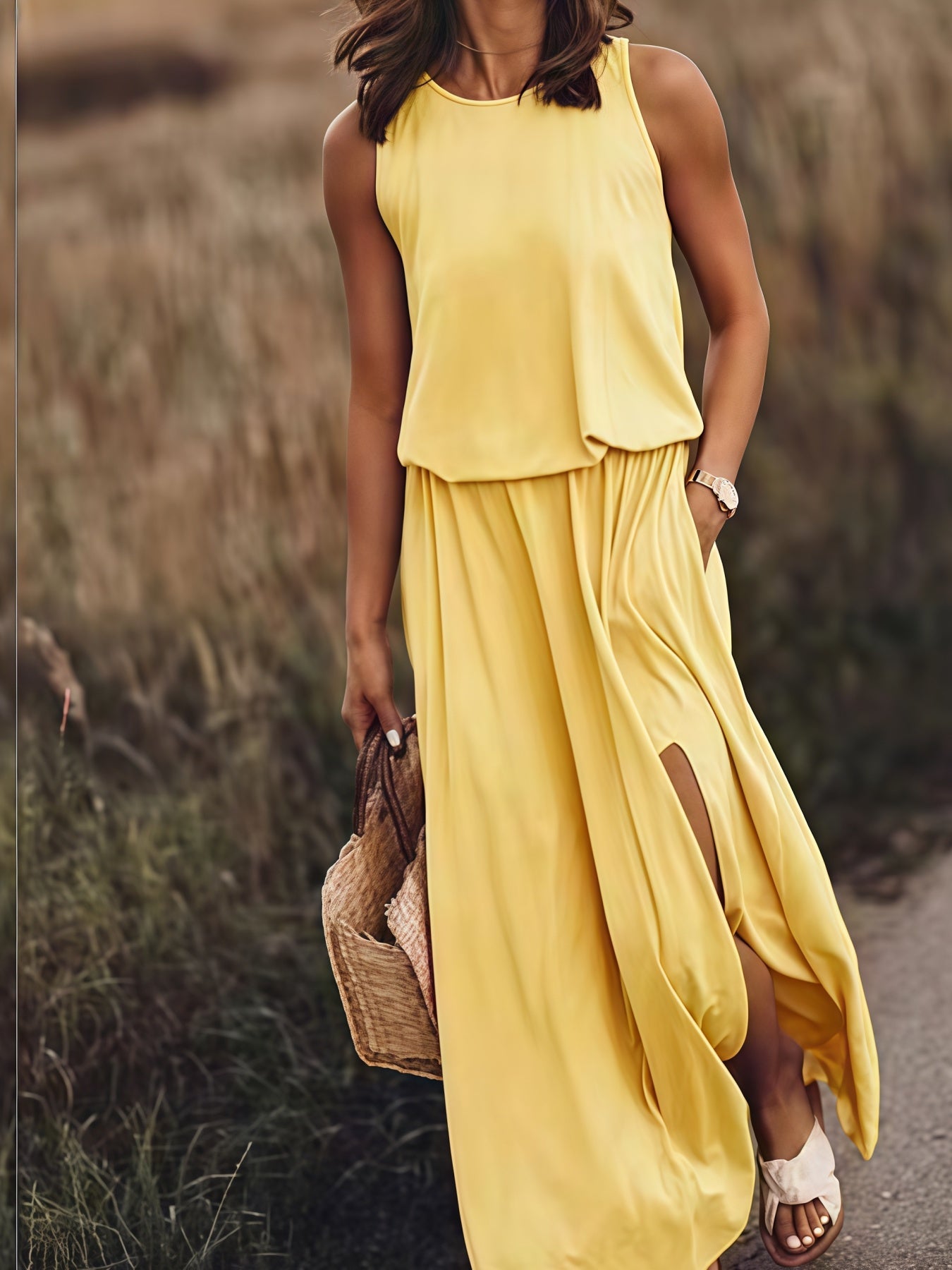 Zena™ - Tiered Maxi Pocket Dress