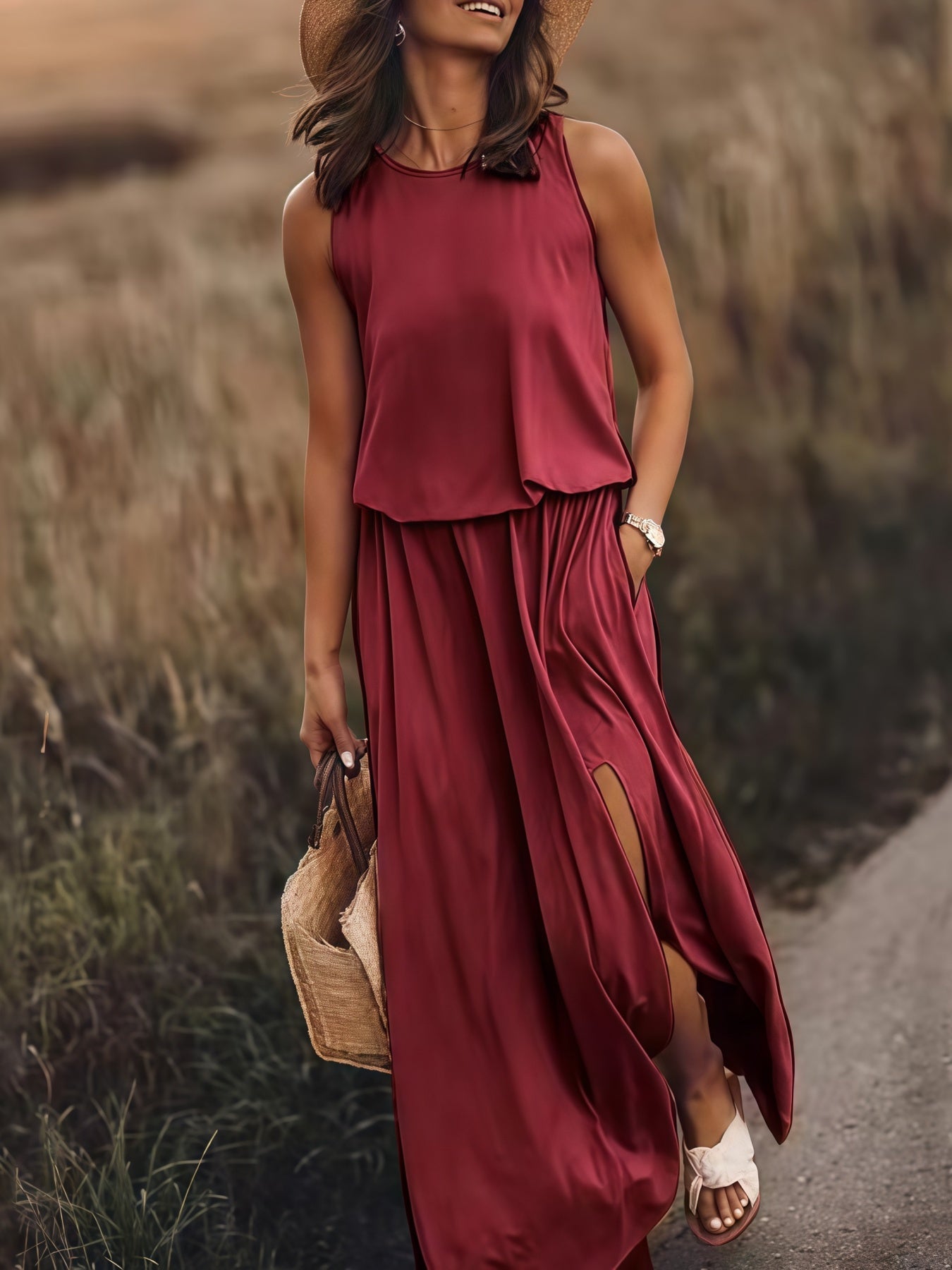 Zena™ - Tiered Maxi Pocket Dress