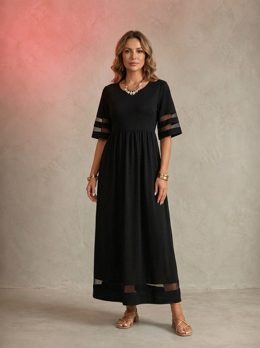 Adeline | Elegant Tummy Covering Dress